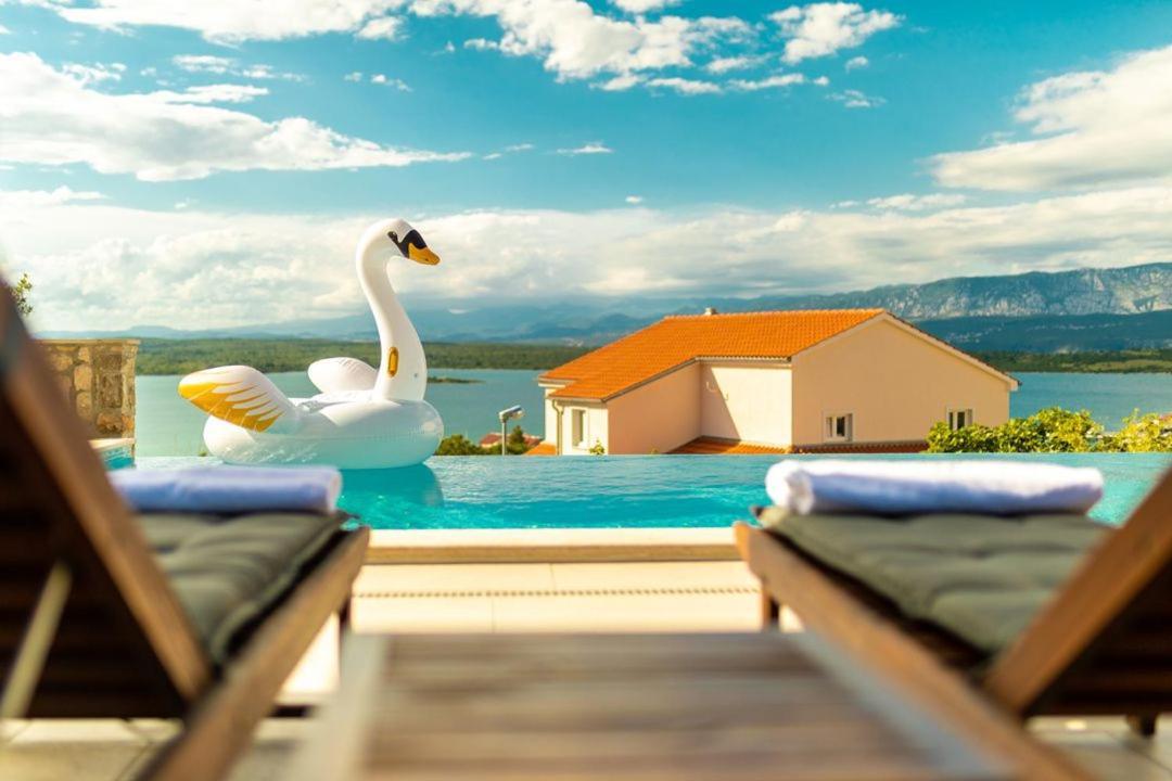 Luxury Villa Allen With Pool Klimno Exterior foto