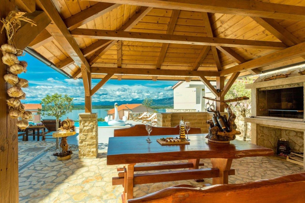 Luxury Villa Allen With Pool Klimno Zimmer foto