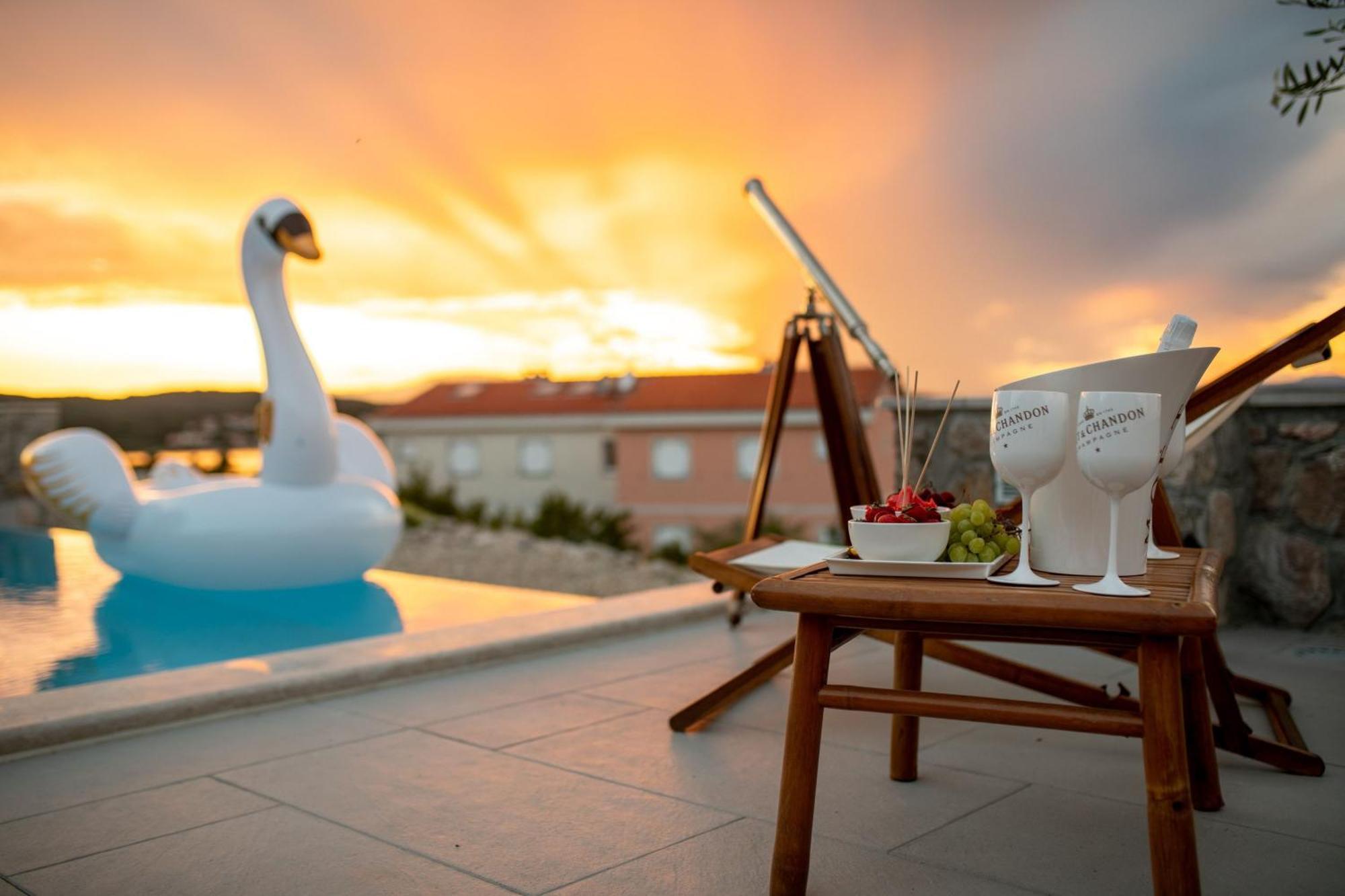 Luxury Villa Allen With Pool Klimno Zimmer foto