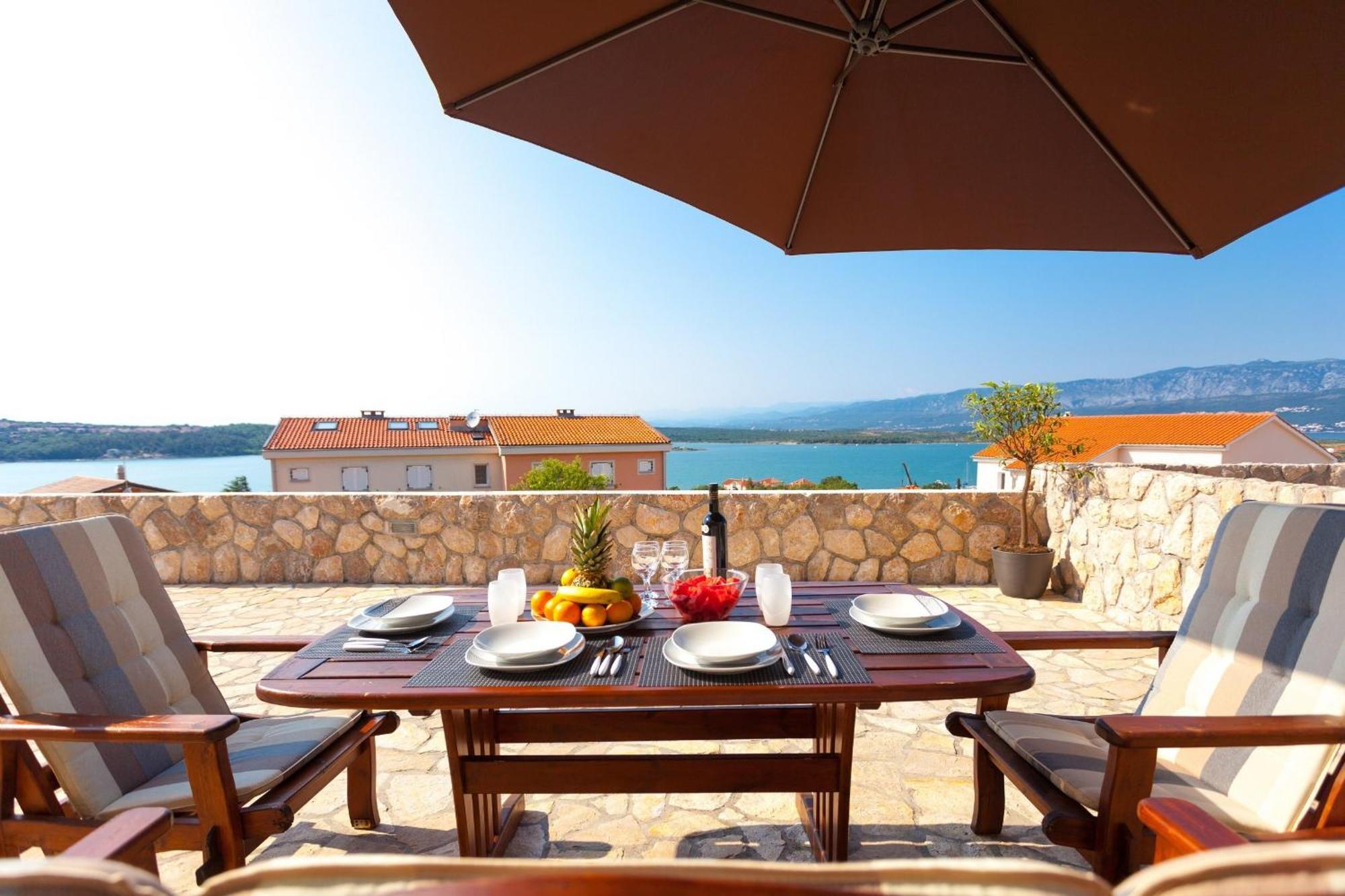 Luxury Villa Allen With Pool Klimno Zimmer foto